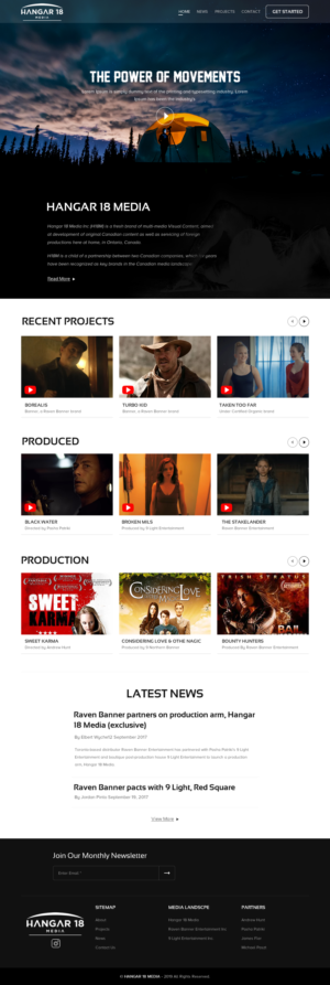 Web Design by rightway for 9 Light Entertainment | Design #22806237