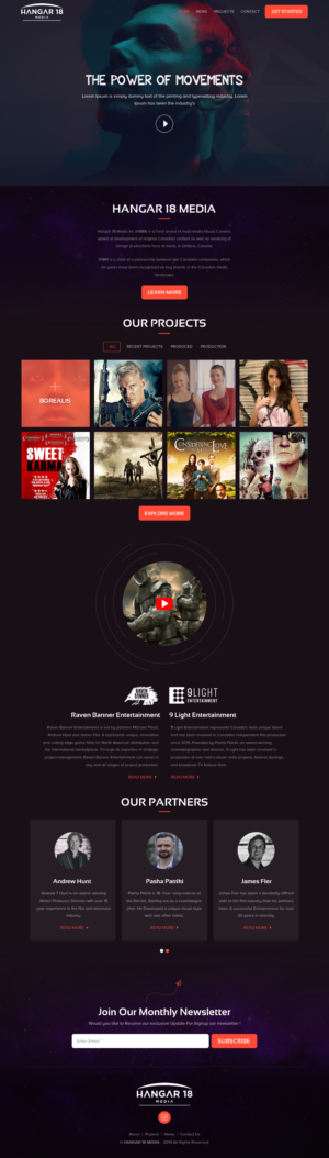 Web-Design von rightway für 9 Light Entertainment | Design: #22806238