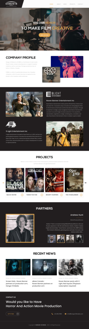 Web-Design von rightway für 9 Light Entertainment | Design: #22806244