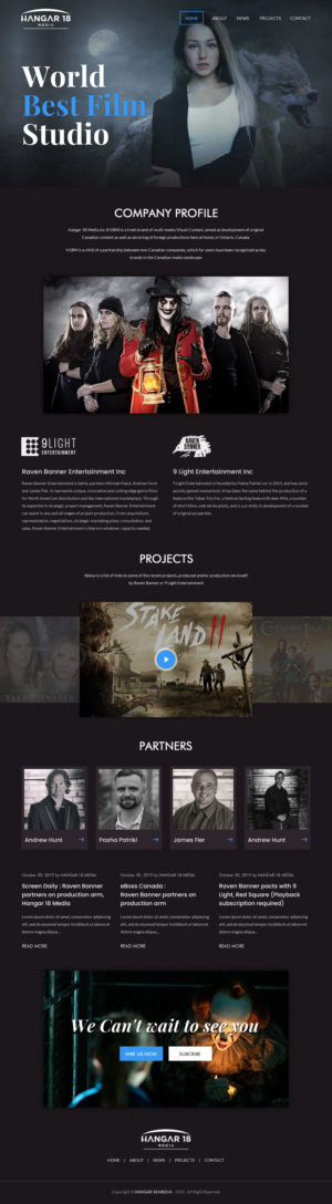 Web Design by rightway for 9 Light Entertainment | Design: #22806247