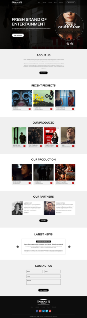 Web Design by rightway for 9 Light Entertainment | Design: #22806248