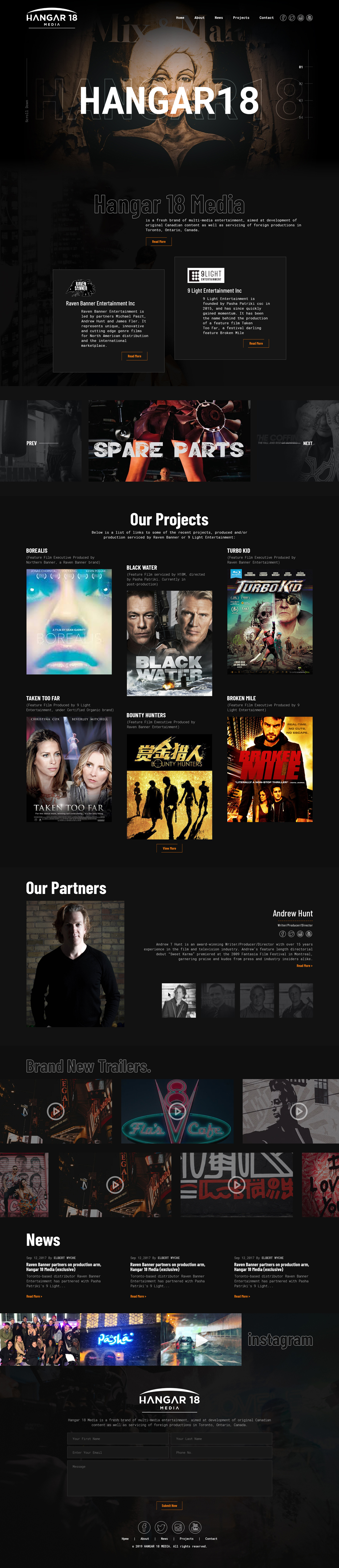 Web Design by sai.designer87 for 9 Light Entertainment | Design #22816583