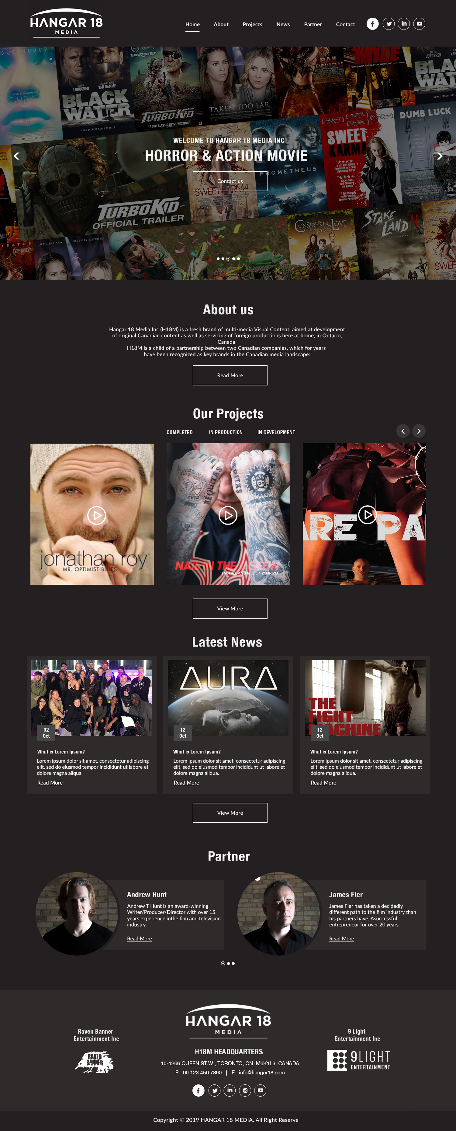 Web Design by bdesigner9 for 9 Light Entertainment | Design #22795764