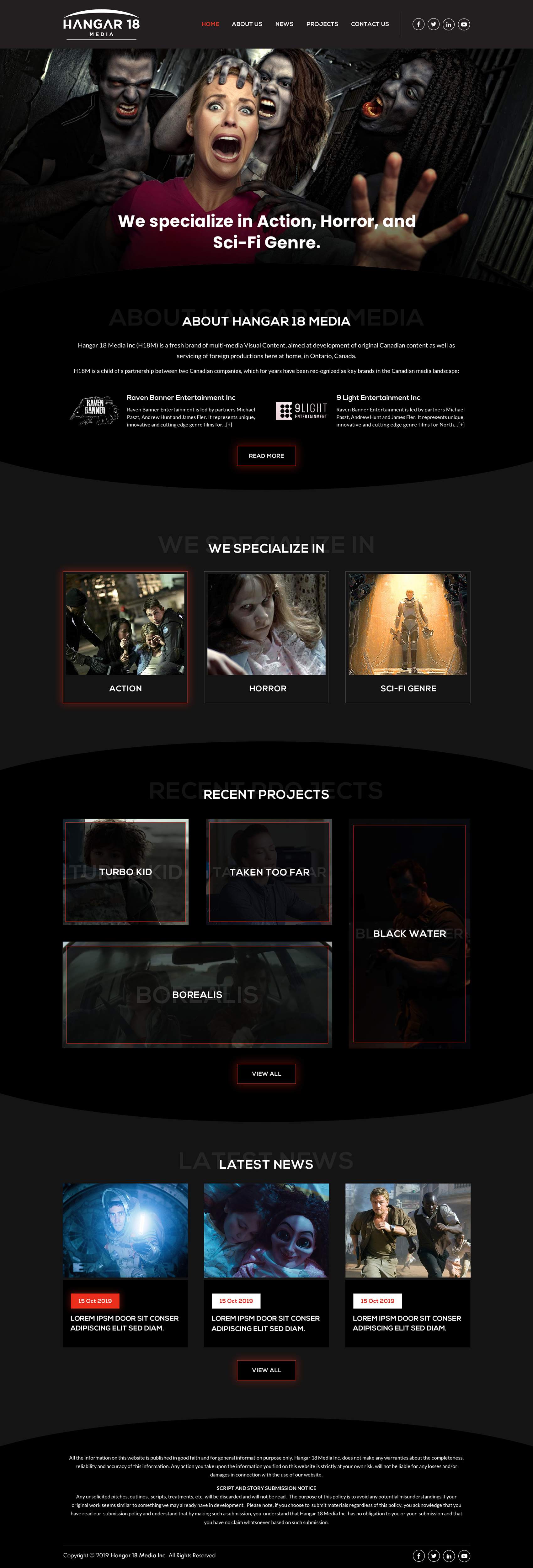 Web Design by Creative Design for 9 Light Entertainment | Design #22819668