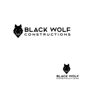 Black Wolf Constructions | Design de Logo par renderman