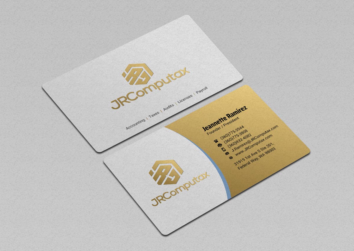 Business Card Design by INDIAN_Ashok for JRComputax Inc | Design #22817211