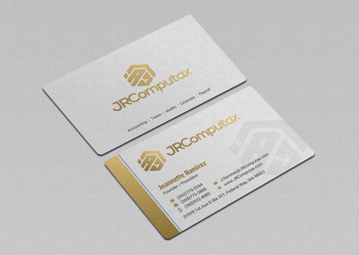 Business Card Design by INDIAN_Ashok for JRComputax Inc | Design #22817212