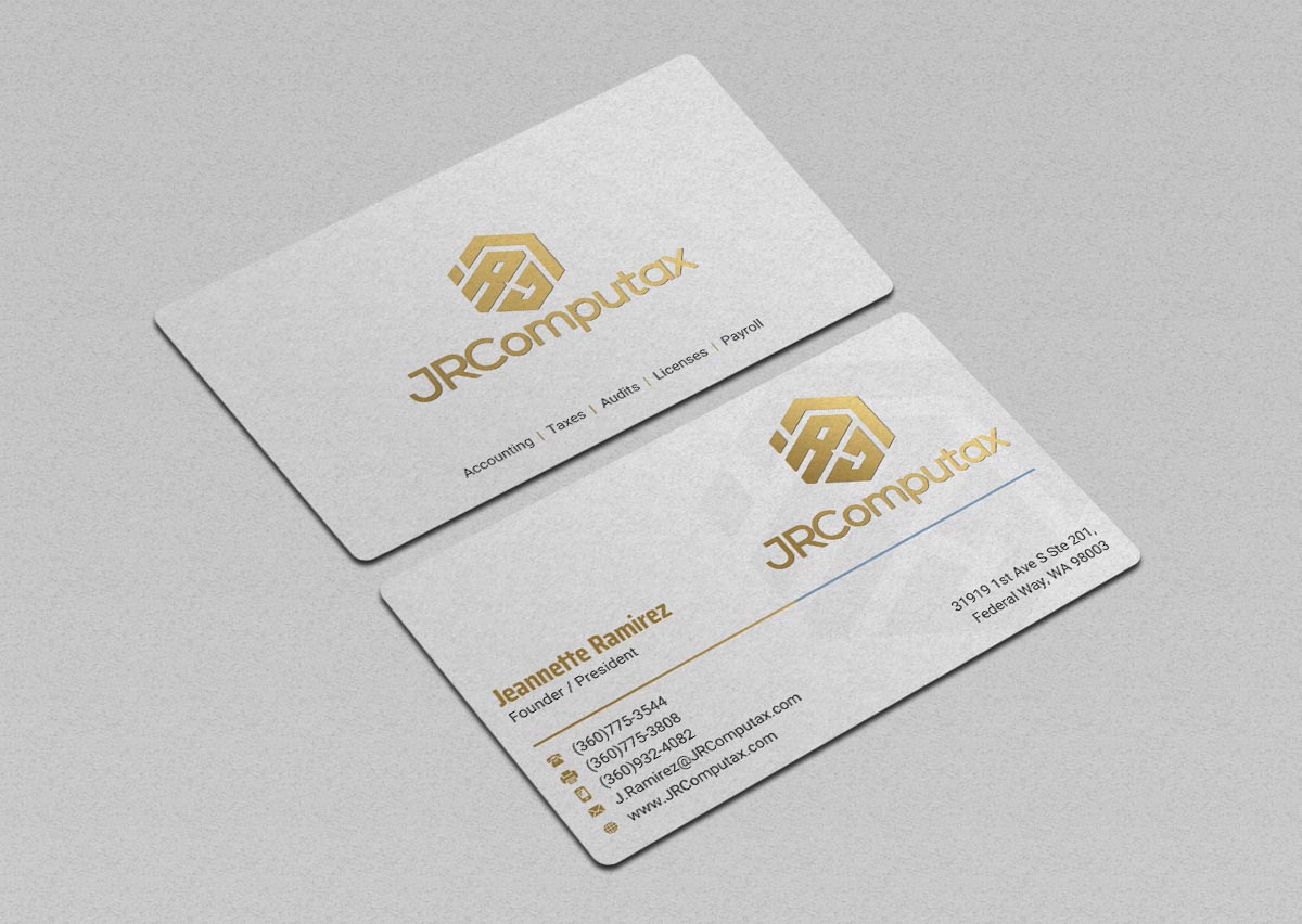 Business Card Design by INDIAN_Ashok for JRComputax Inc | Design #22817214