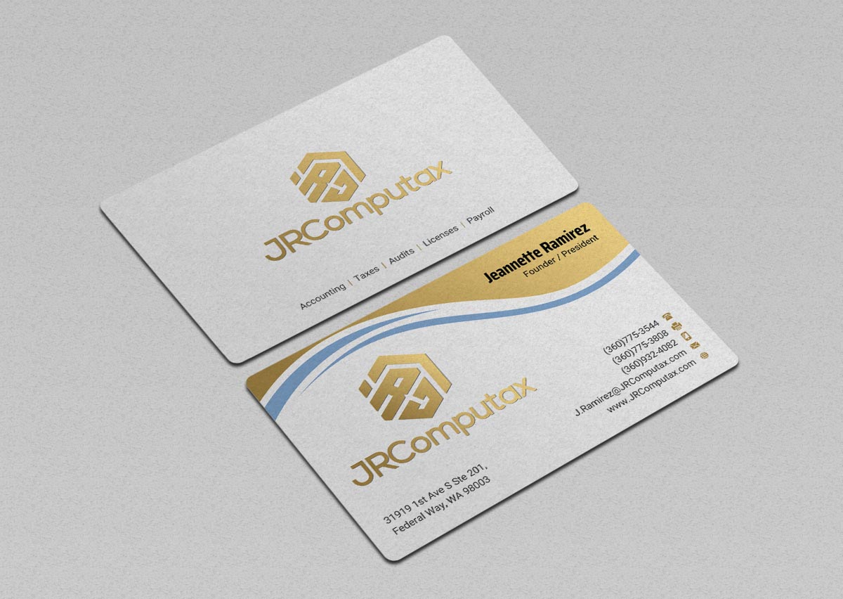 Business Card Design by INDIAN_Ashok for JRComputax Inc | Design #22817215