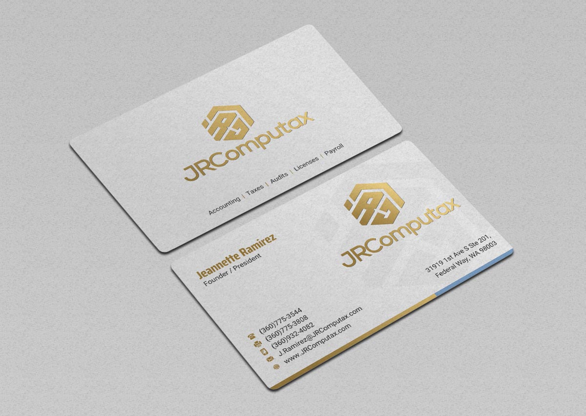 Business Card Design by INDIAN_Ashok for JRComputax Inc | Design #22817217