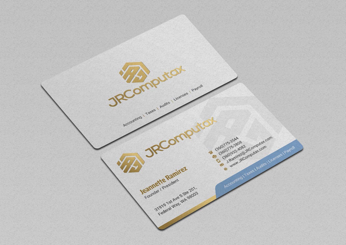Business Card Design by INDIAN_Ashok for JRComputax Inc | Design #22817223