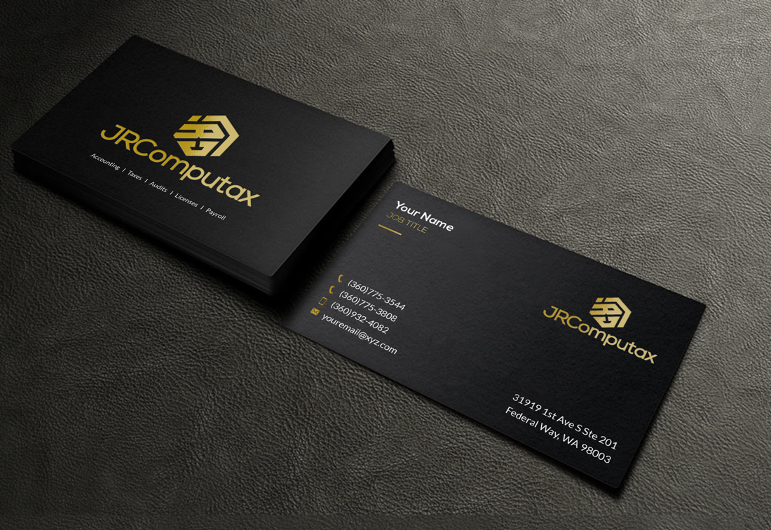 Business Card Design by Riz' for JRComputax Inc | Design #22797265