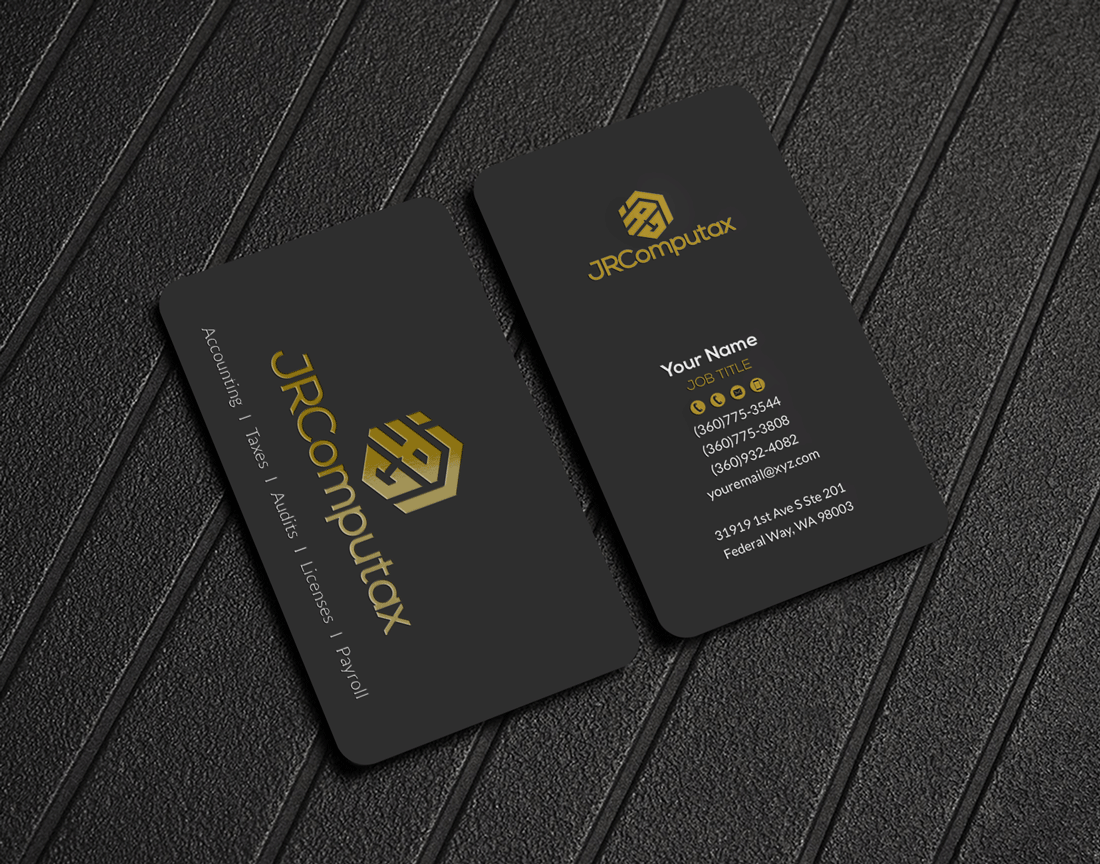 Business Card Design by Riz' for JRComputax Inc | Design #22797905