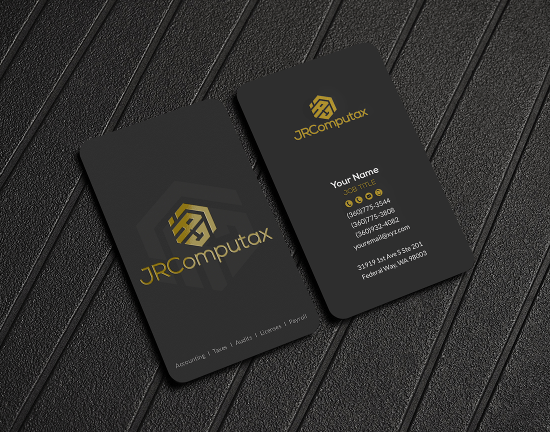 Business Card Design by Riz' for JRComputax Inc | Design #22797964