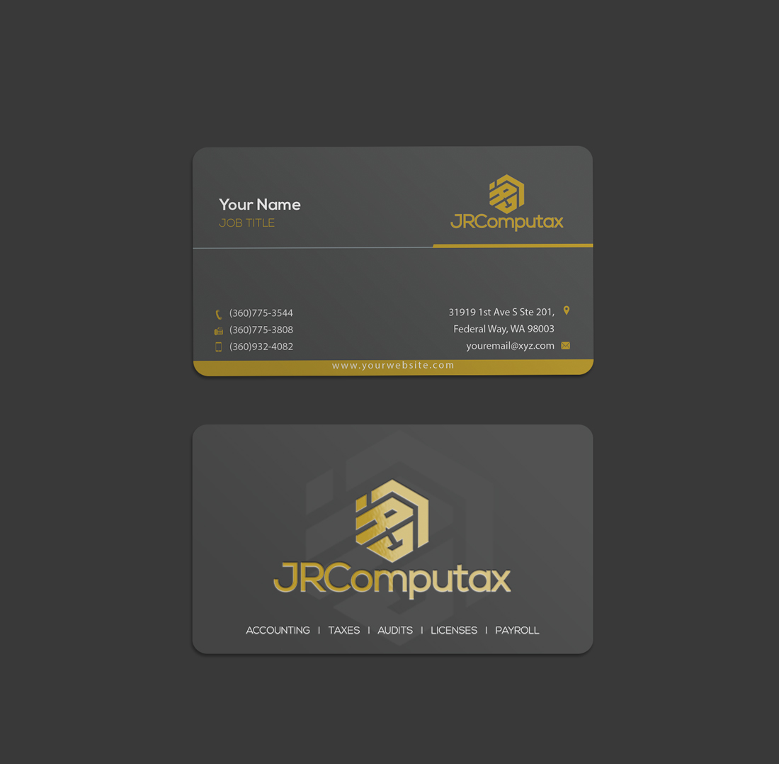 Business Card Design by Riz' for JRComputax Inc | Design #22803351