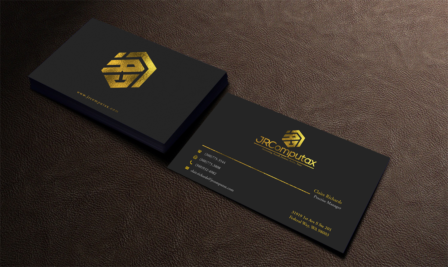 Business Card Design by Pointless Pixels India for JRComputax Inc | Design #22797202