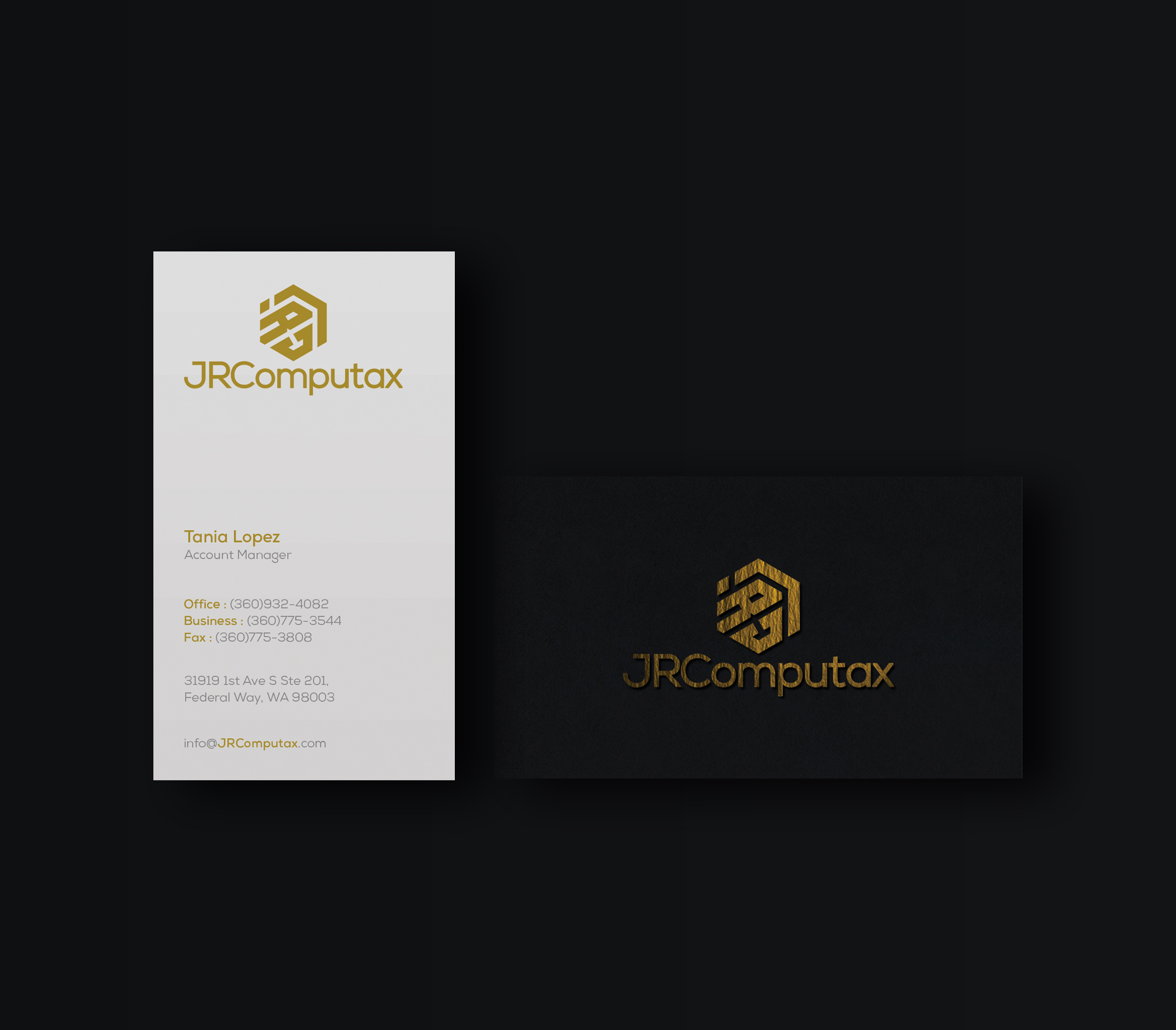 Business Card Design by WebixBD for JRComputax Inc | Design #22855991