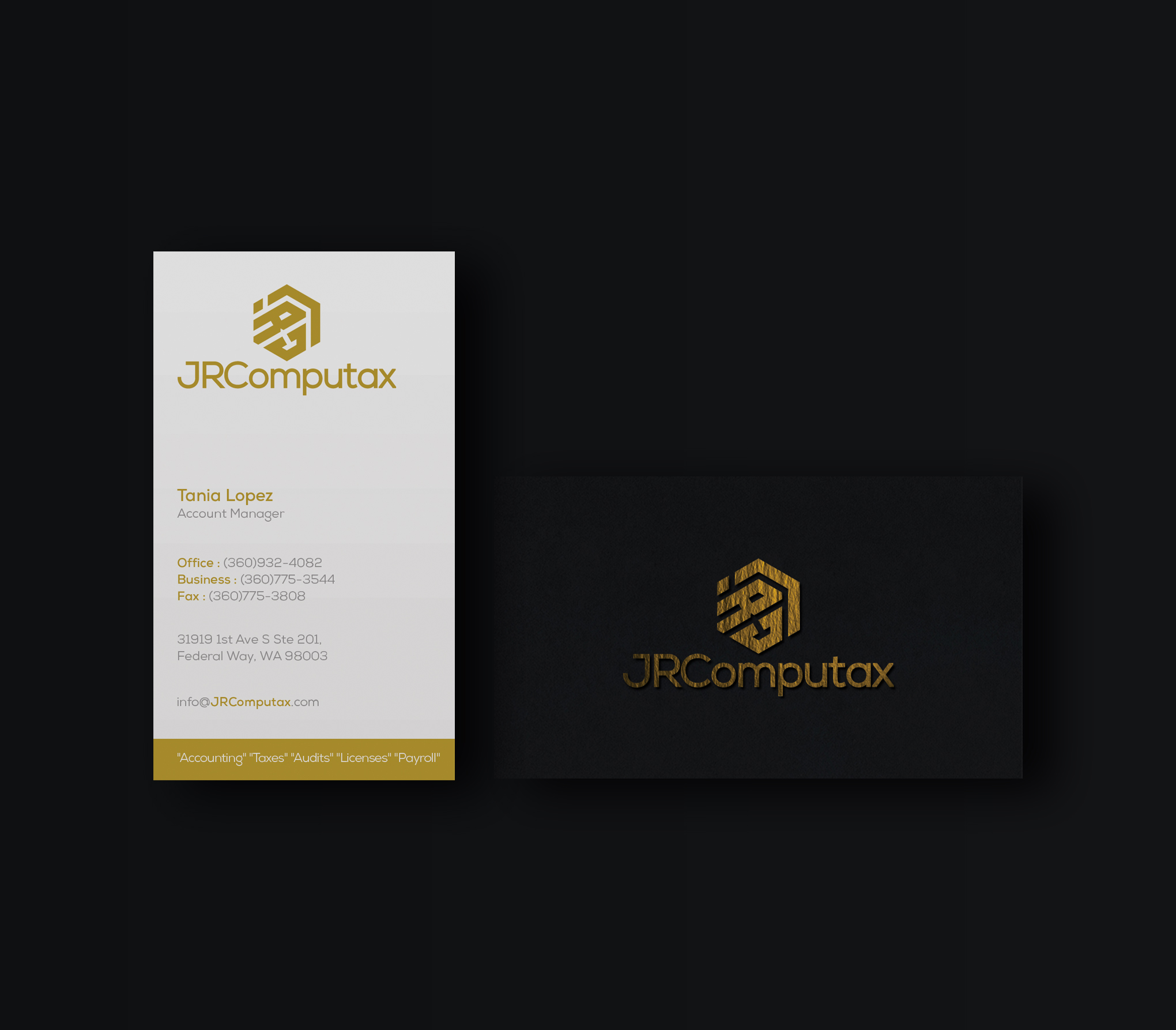 Diseño de Tarjeta de Presentación por WebixBD para JRComputax Inc | Diseño #22856026