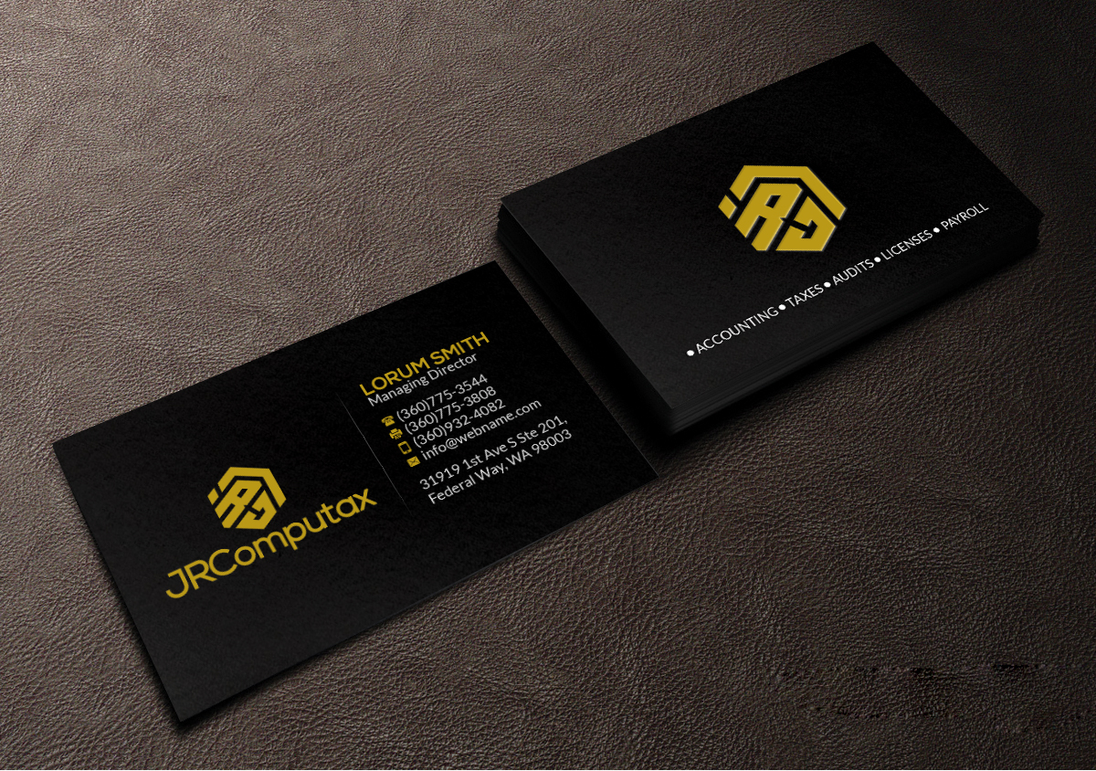 Business Card Design by Creations Box 2015 for JRComputax Inc | Design #22812405