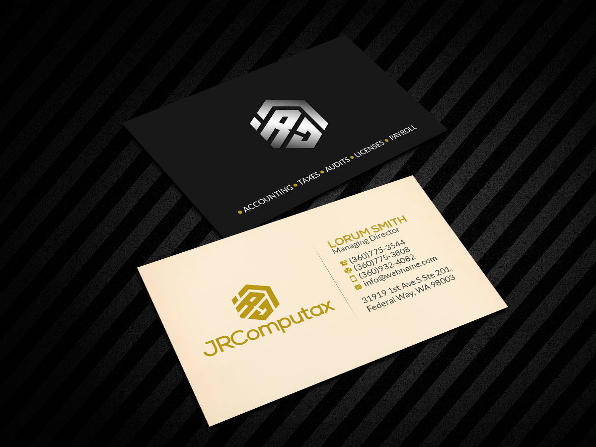 Business Card Design by Creations Box 2015 for JRComputax Inc | Design #22812408