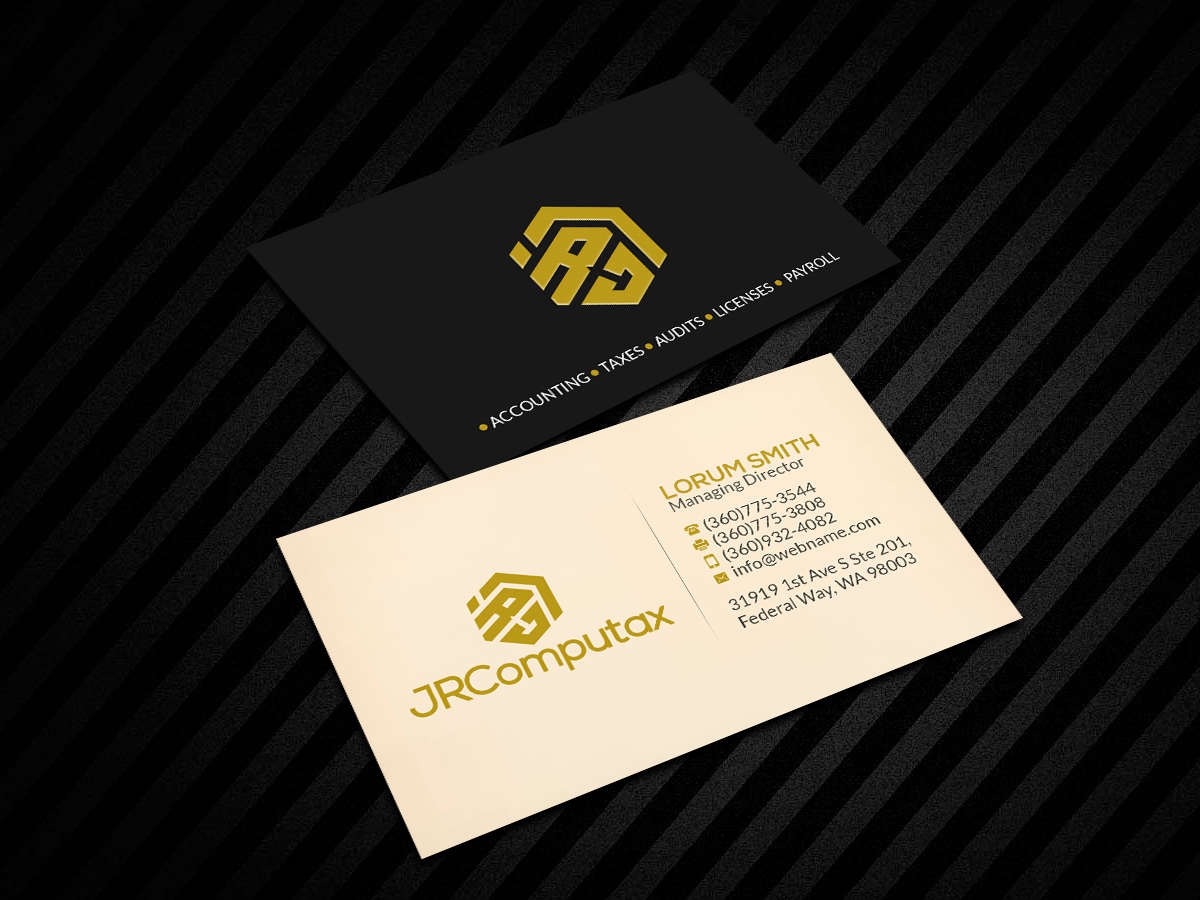 Business Card Design by Creations Box 2015 for JRComputax Inc | Design #22812409