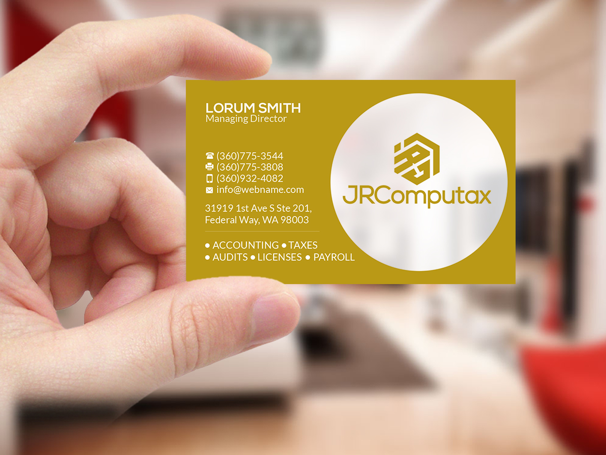 Business Card Design by Creations Box 2015 for JRComputax Inc | Design #22830612