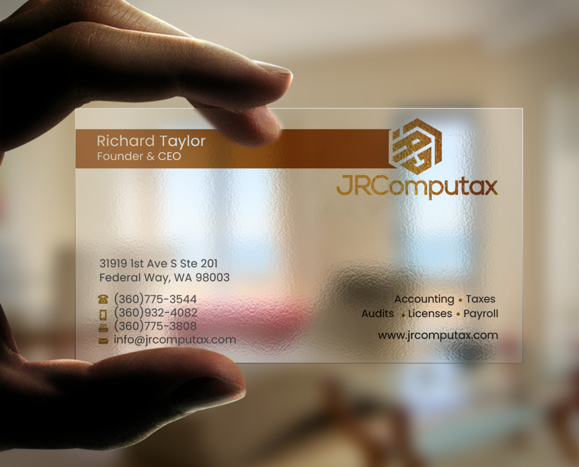 Business Card Design by Brand aid for JRComputax Inc | Design #22806872