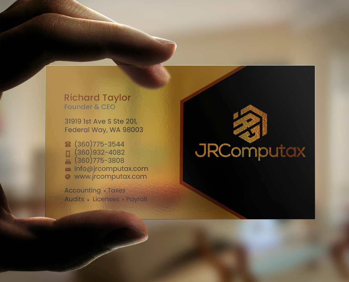Business Card Design by Brand aid for JRComputax Inc | Design #22806874