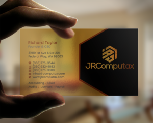 Business Card Design by Brand aid for JRComputax Inc | Design: #22806874