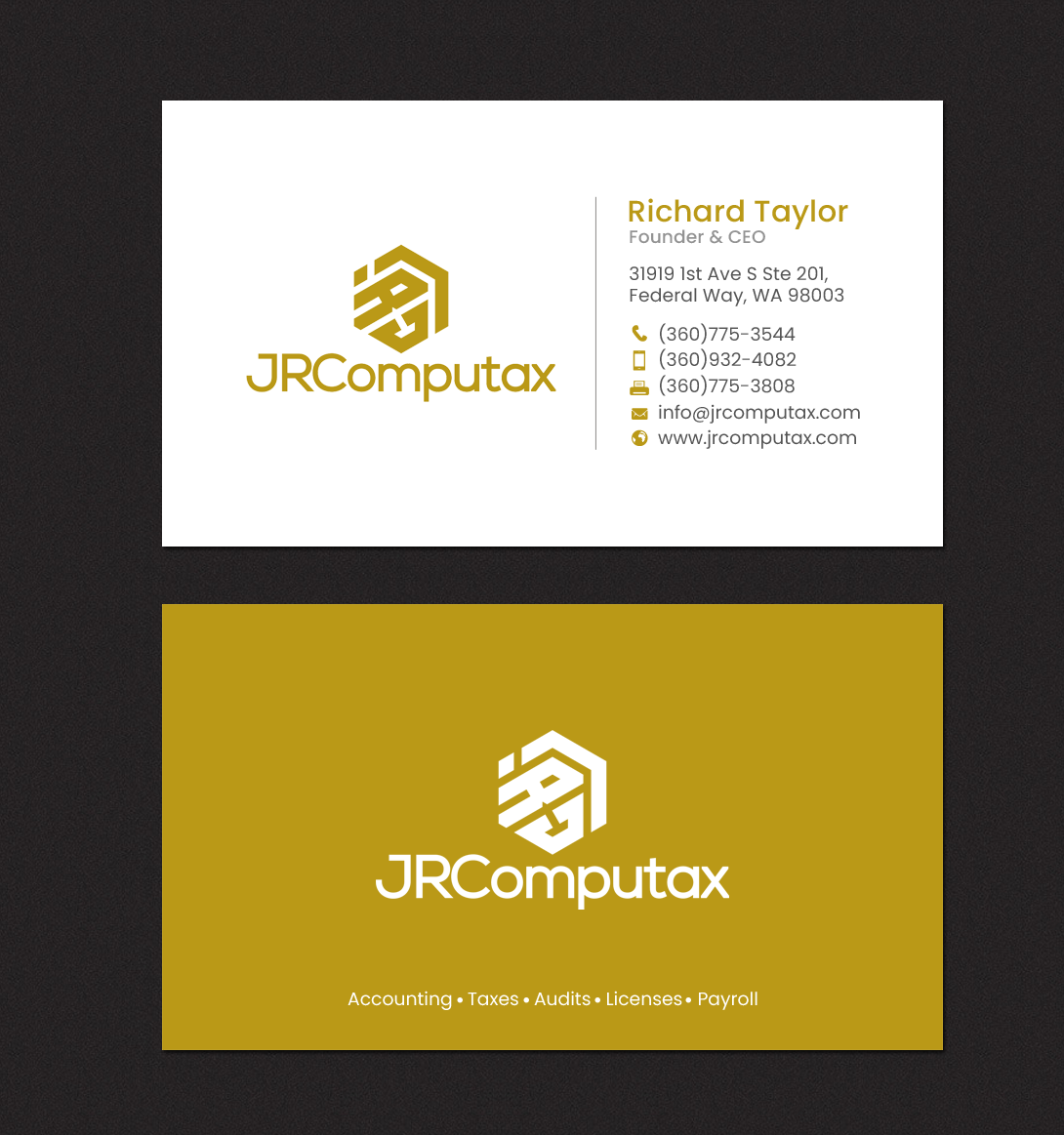 Business Card Design by chandrayaan.creative for JRComputax Inc | Design #22806810