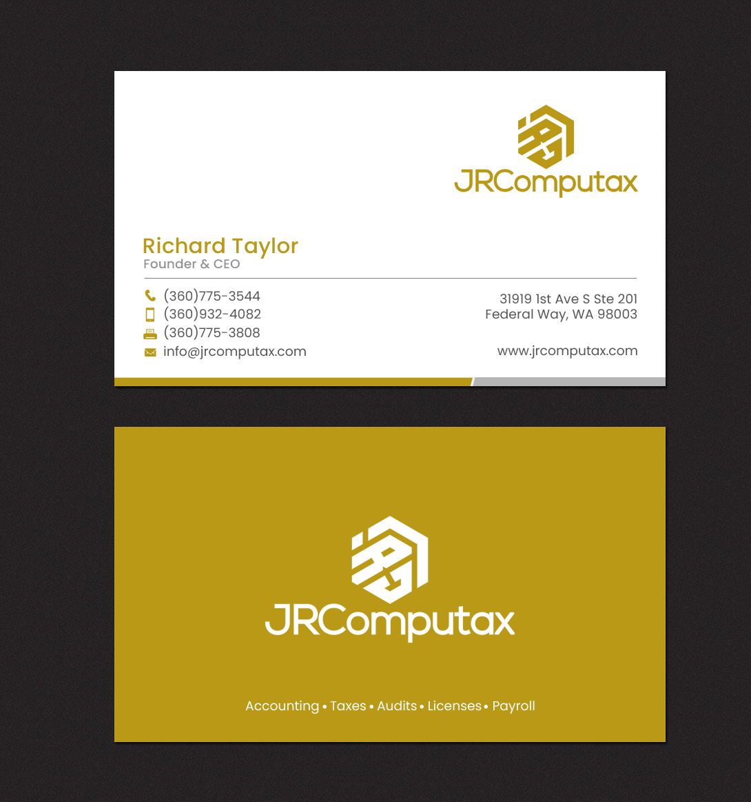 Visitenkarten-Design von chandrayaan.creative für JRComputax Inc | Design #22806812