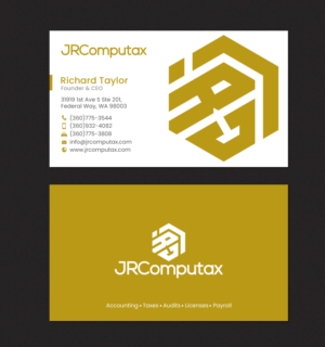 Business Card Design by chandrayaan.creative for JRComputax Inc | Design: #22806813