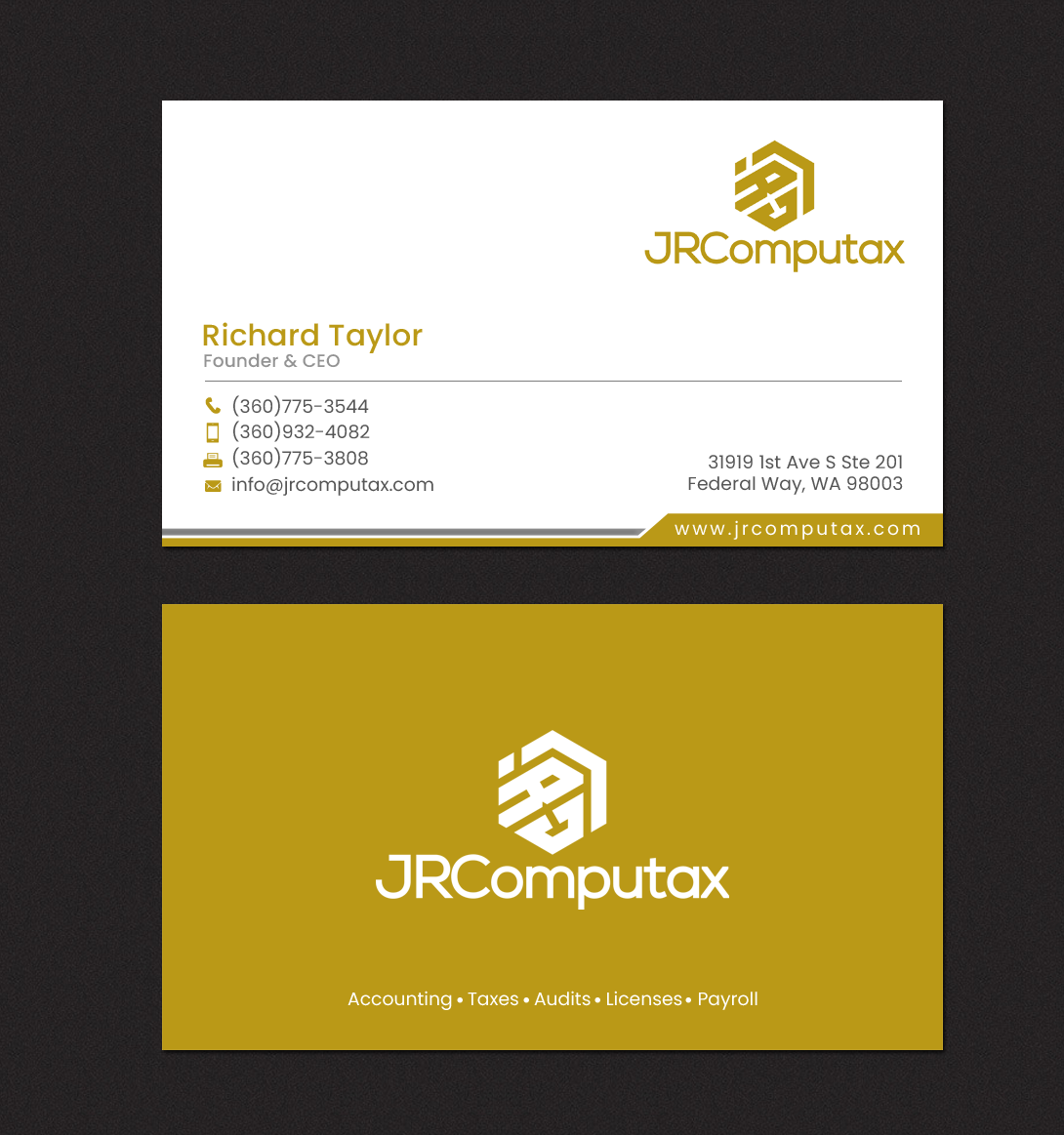 Business Card Design by chandrayaan.creative for JRComputax Inc | Design #22806814
