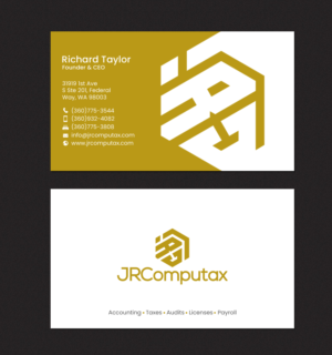 Business Card Design by chandrayaan.creative for JRComputax Inc | Design: #22806834