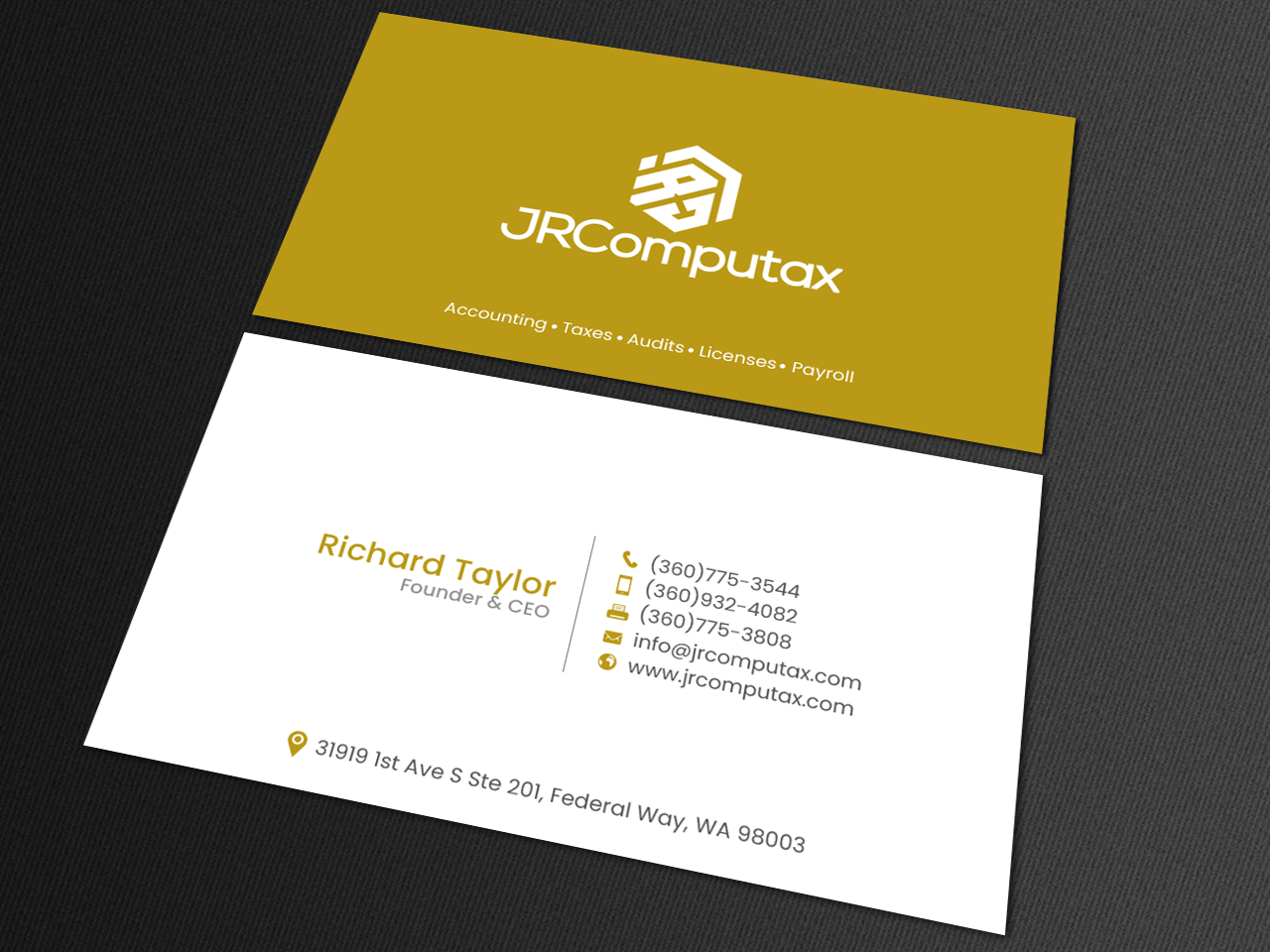 Business Card Design by chandrayaan.creative for JRComputax Inc | Design #22806837