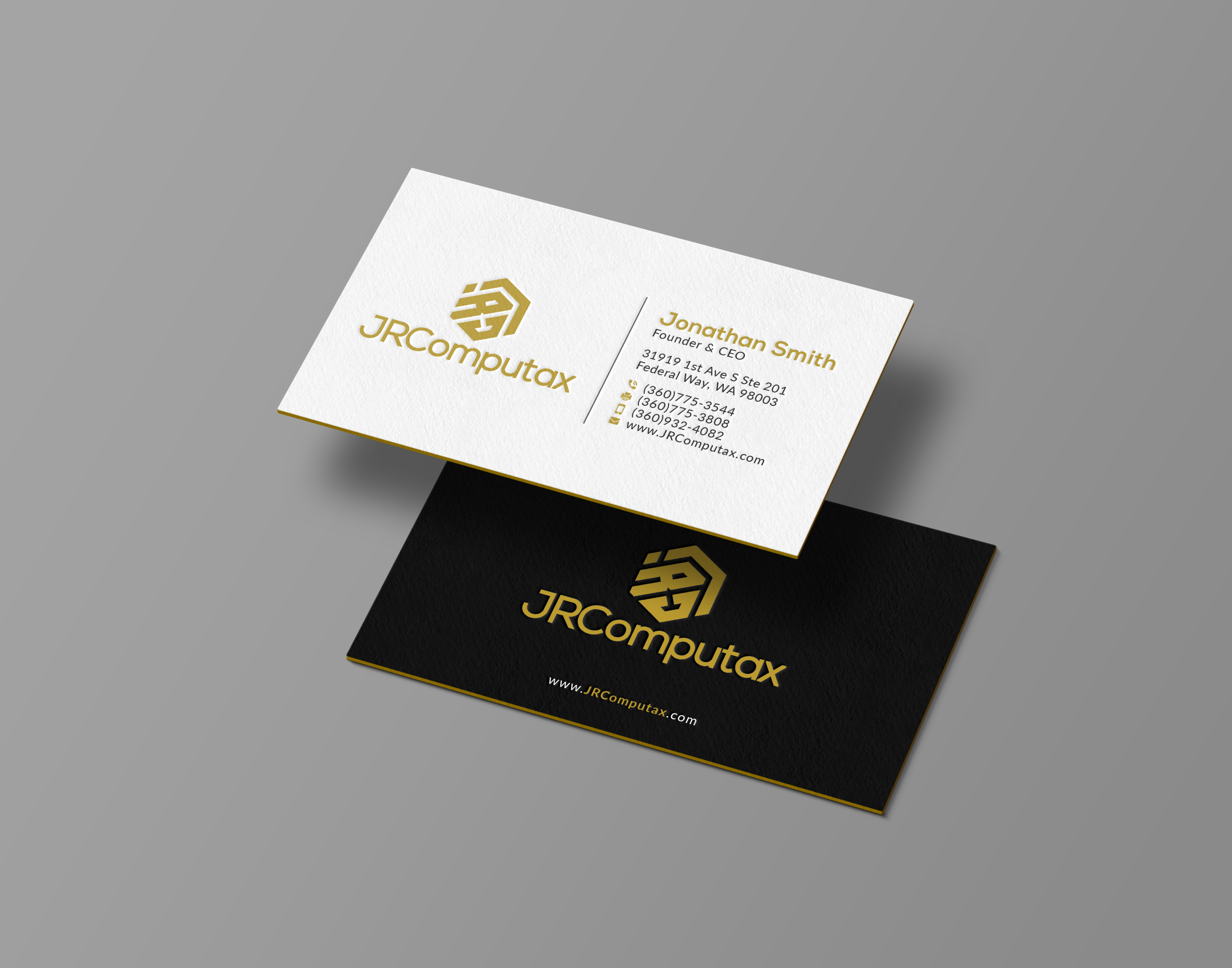 Business Card Design by Bold Pixels for JRComputax Inc | Design #22842459