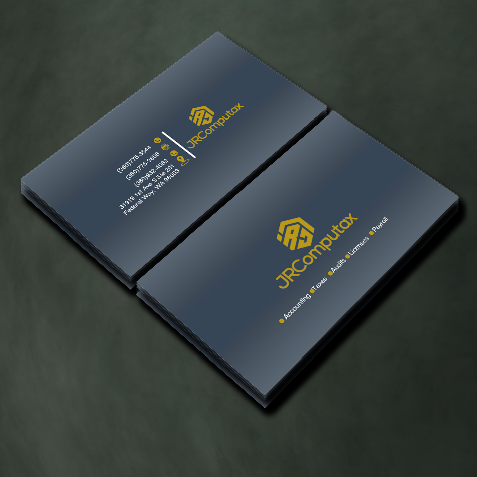 Visitenkarten-Design von Kipkemoi für JRComputax Inc | Design #22839925