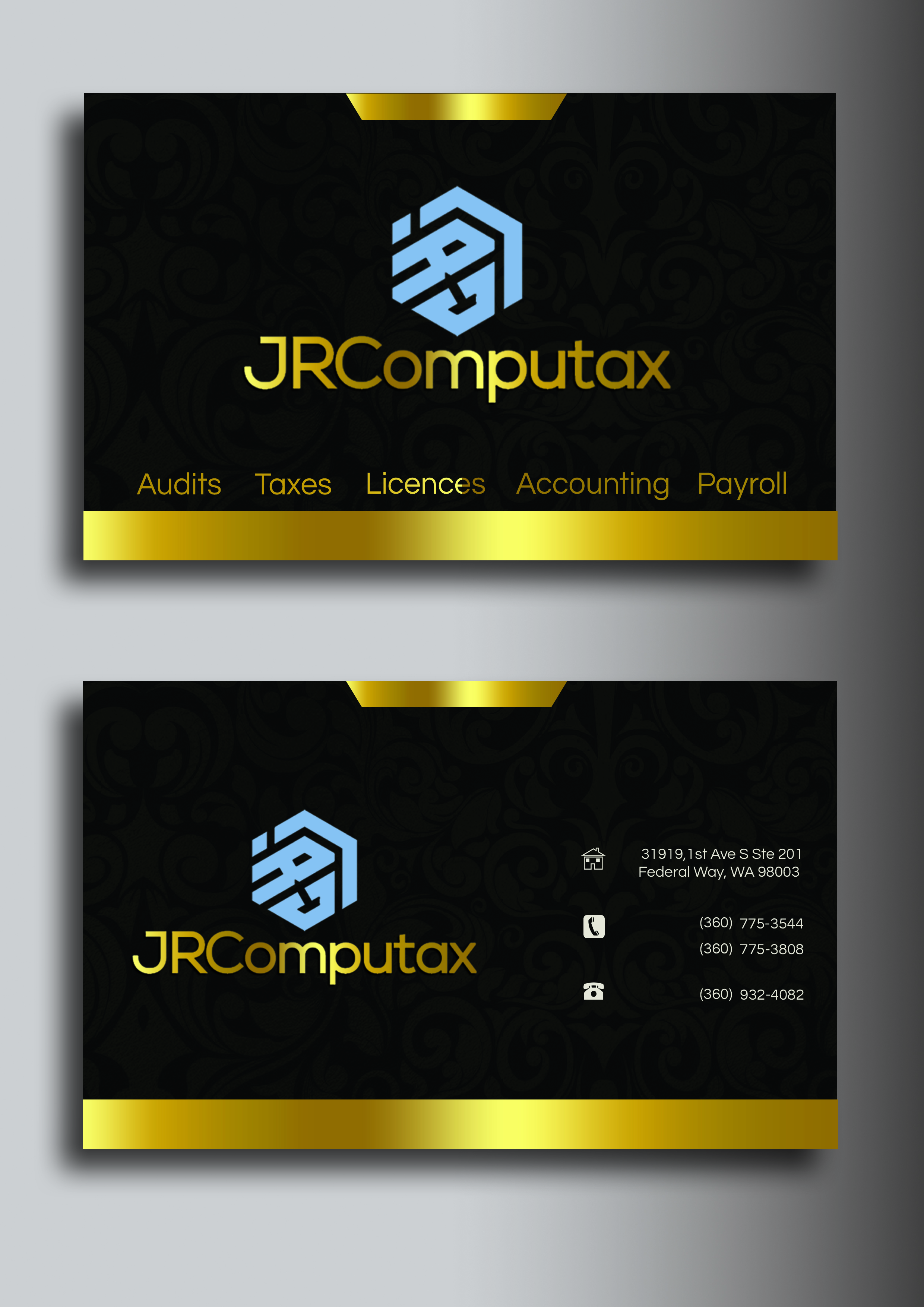 Business Card Design by Kritika R for JRComputax Inc | Design #22869796
