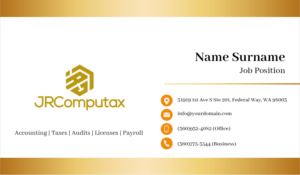 Business Card Design by Aourasha 4 for JRComputax Inc | Design: #22813376