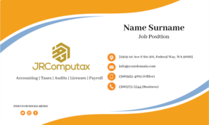 Business Card Design by Aourasha 4 for JRComputax Inc | Design: #22813423
