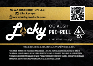 Cannabis Pre-Roll Label for a California Marijuana Brand | Graphic Design by Sergio Coelho