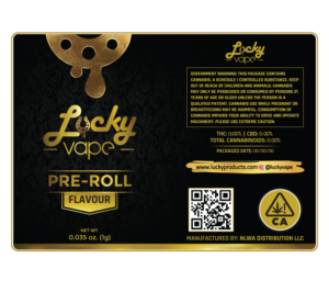 Cannabis Pre-Roll Label for a California Marijuana Brand | Graphic Design by paulkanjosh