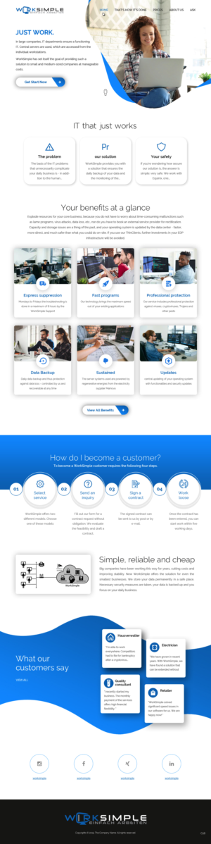 Web Design by pb for this project | Design: #22809896