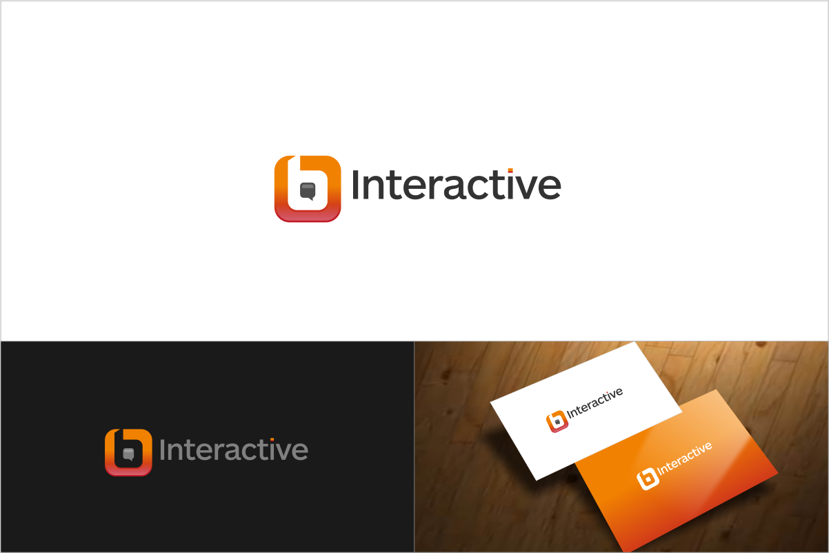 Logo Design by squarepixel for B Interactive | Design #2987248