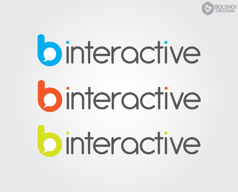 Logo Design by Bolshoi Creations for B Interactive | Design #3001939