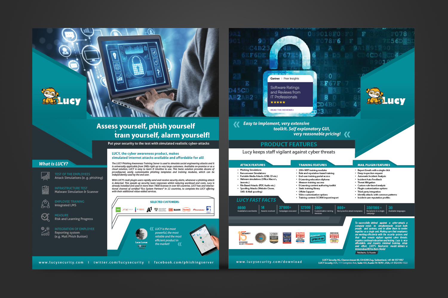 Flyer Design by Intro Base for LUCY Security AG | Design #22809646