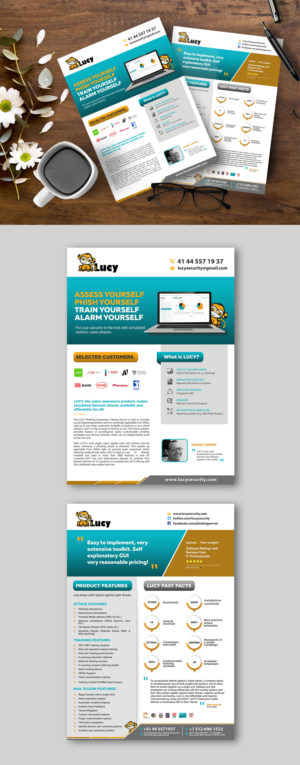 Flyer Design by debdesign for LUCY Security AG | Design: #22826281