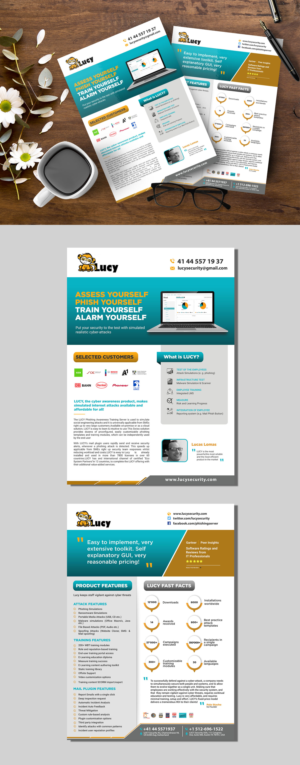 Flyer Design by debdesign for LUCY Security AG | Design: #22826285