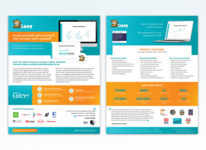 Company flyer with product & services | Diseño de Flyer por sun_design