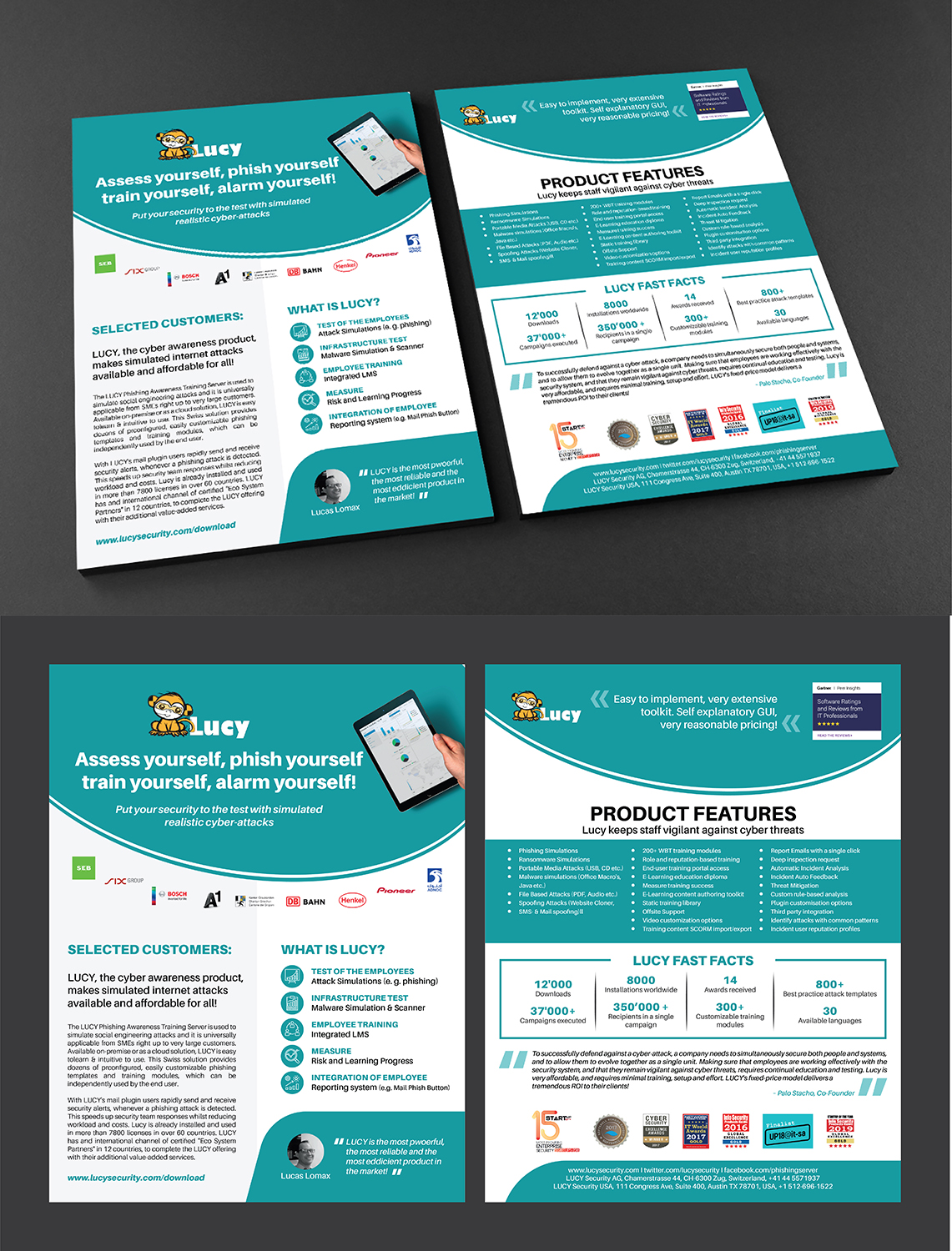 Diseño de Flyer por Deziners Zone para LUCY Security AG | Diseño #22809284